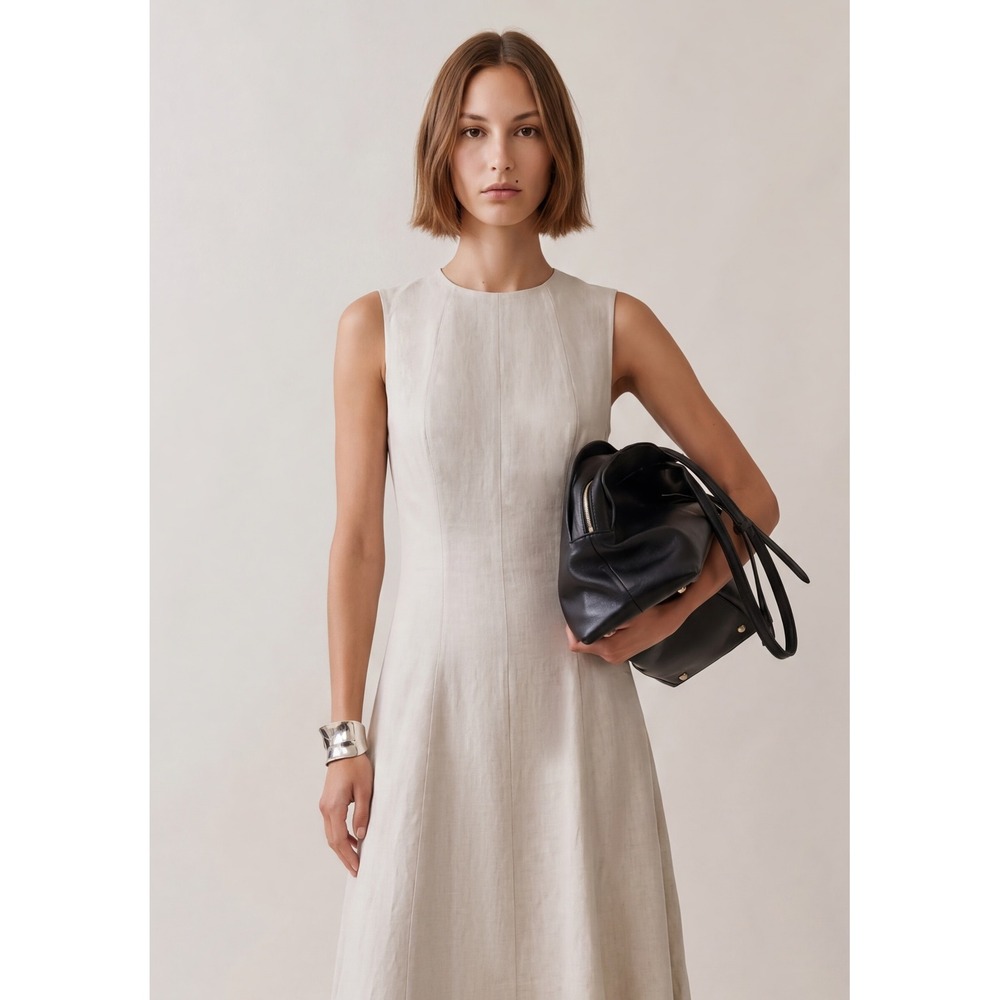 Few Moda Hadley Linen Dress / Size 4 / Still in Manufacturer Bag / NWT/$197 MSRP - Picture 4 of 4